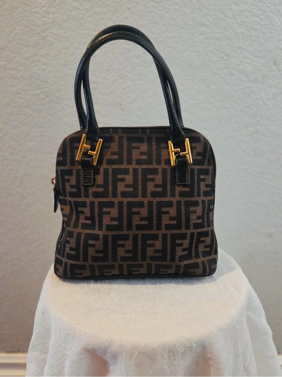 Fendi Handbags - Fendi Brown Monogram Top-Handle Bag